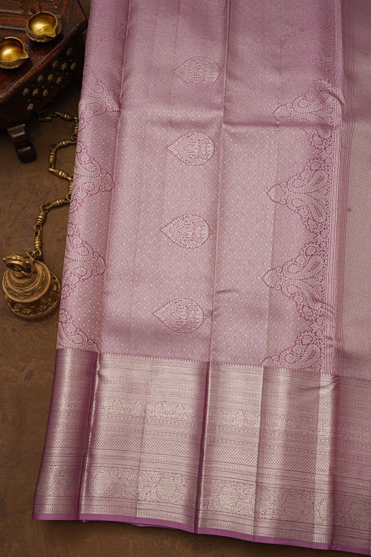 Kancheepuram Silk Purple Saree