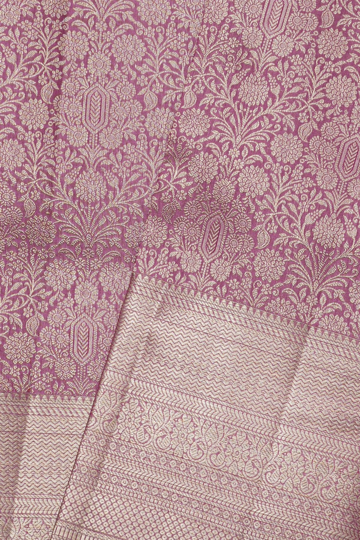 Kancheepuram Silk Purple Saree