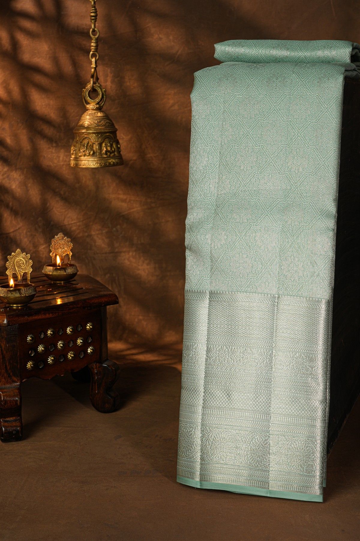 Kancheepuram Silk Light Blue Saree