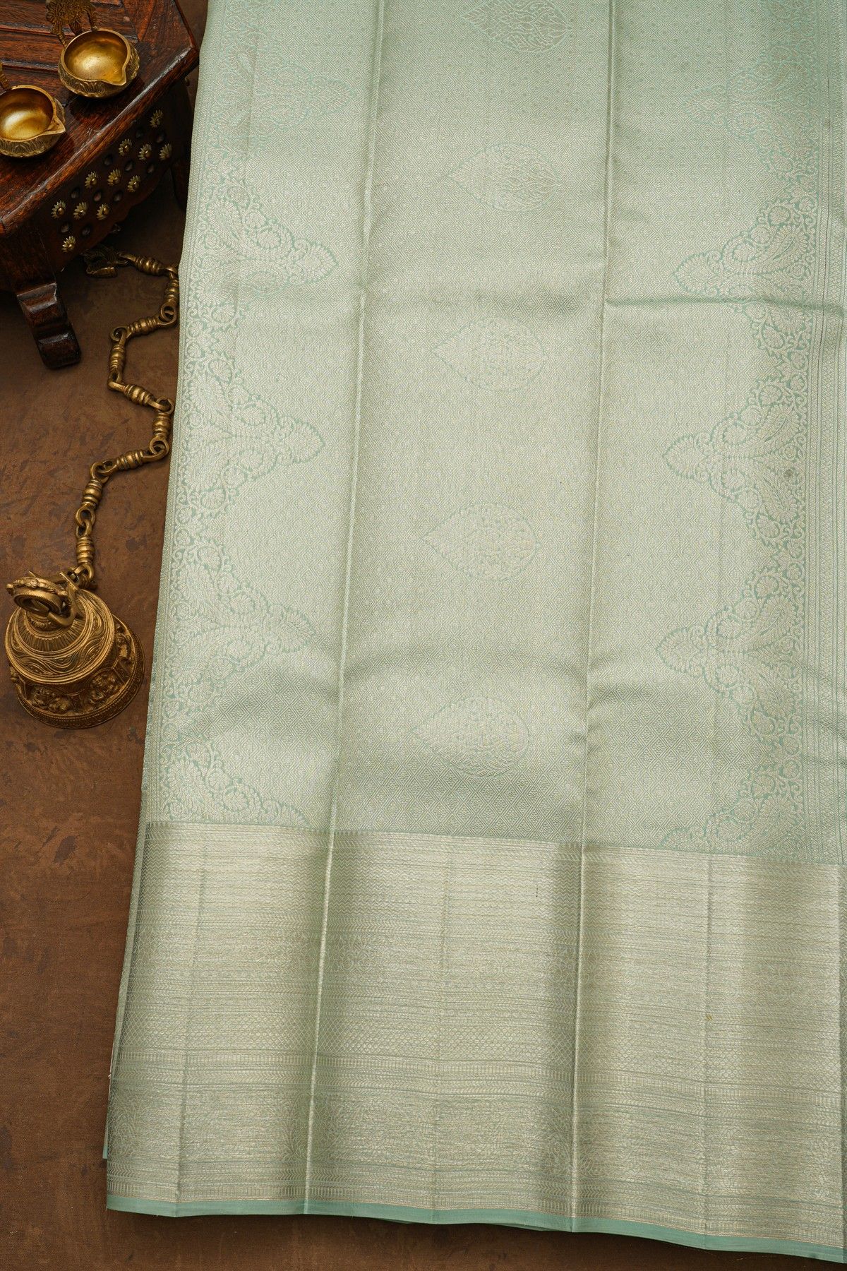 Kancheepuram Silk Light Blue Saree