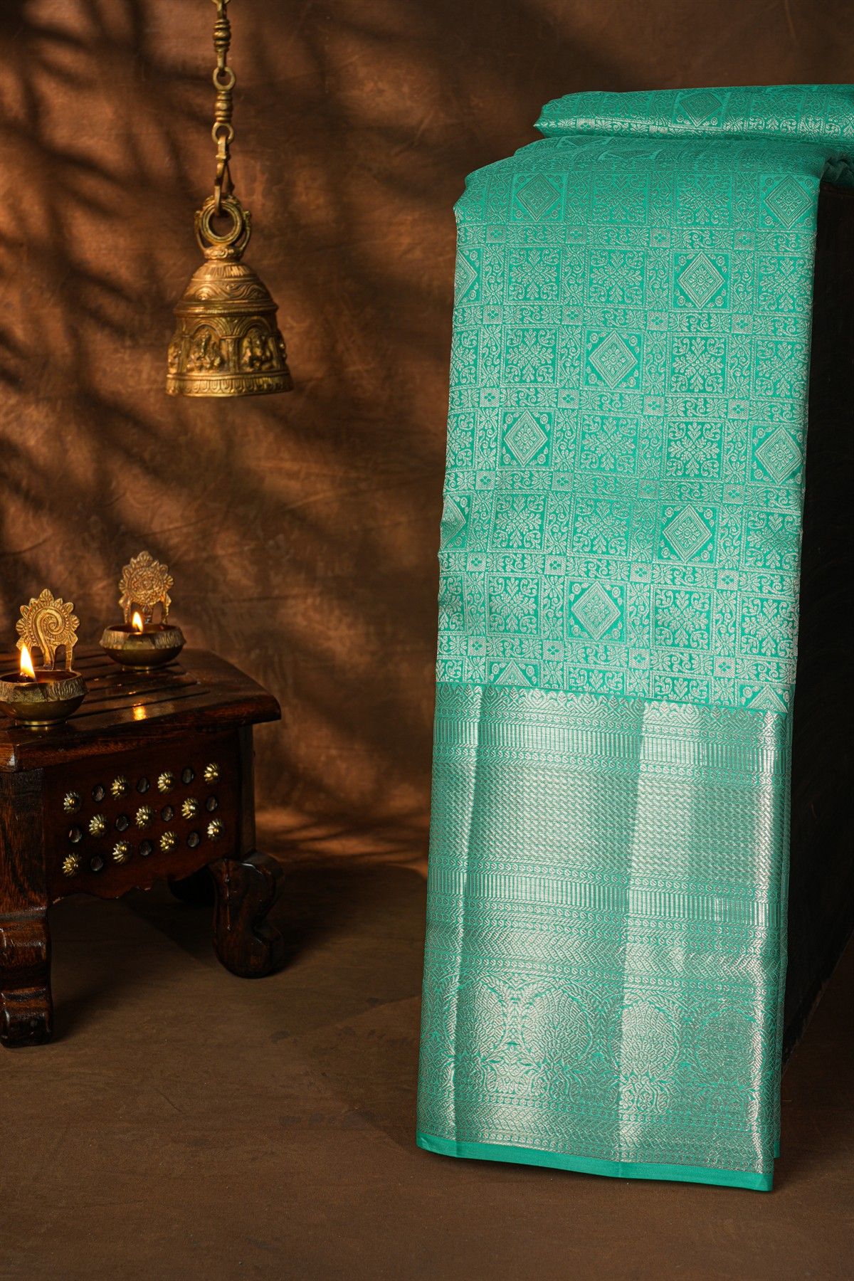 Kancheepuram Silk Sea Green Saree
