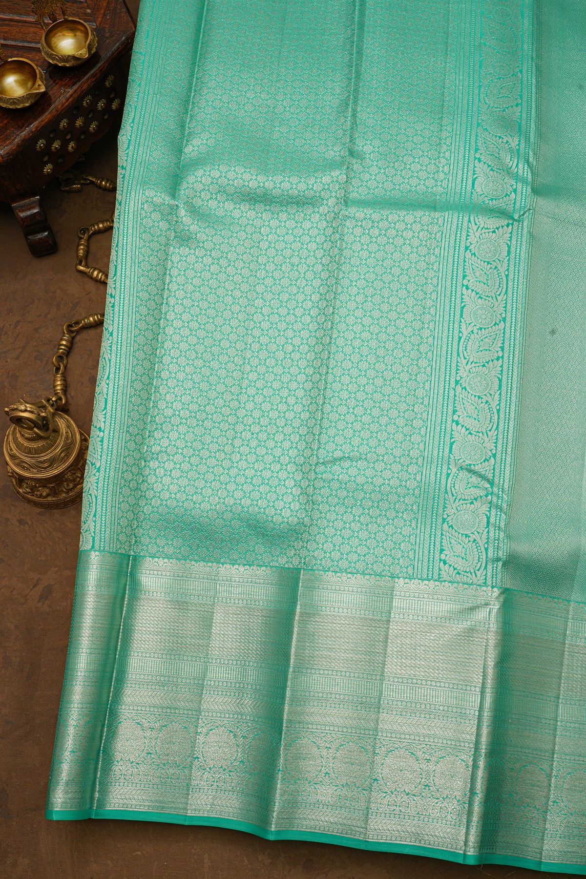Kancheepuram Silk Sea Green Saree