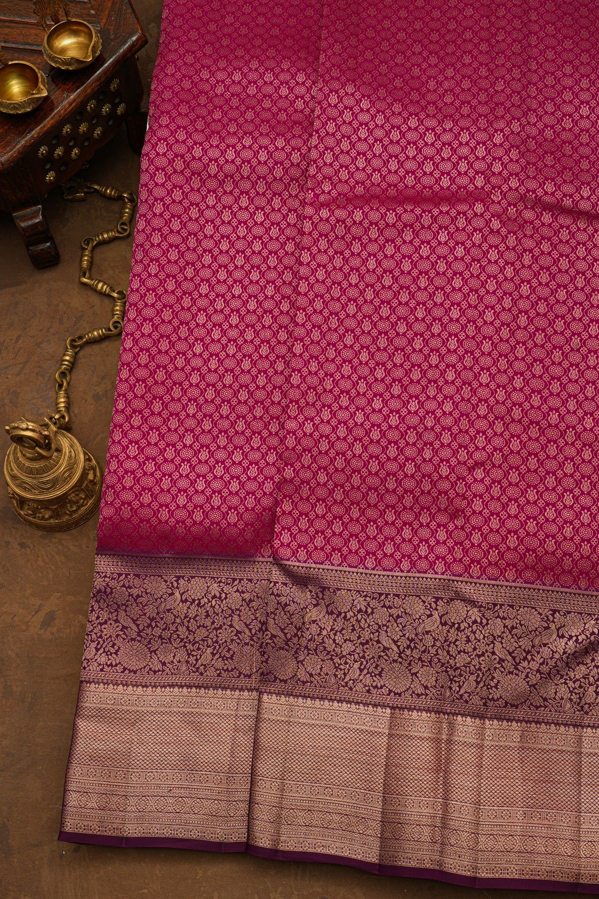 Kancheepuram Silk Pink Saree