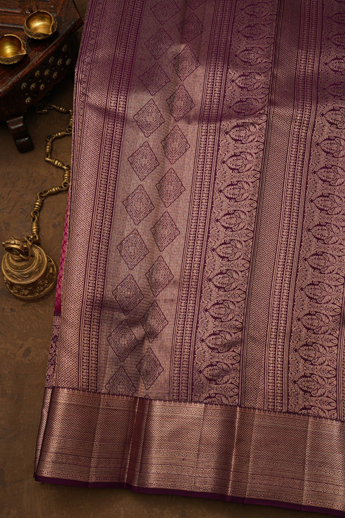 Kancheepuram Silk Pink Saree