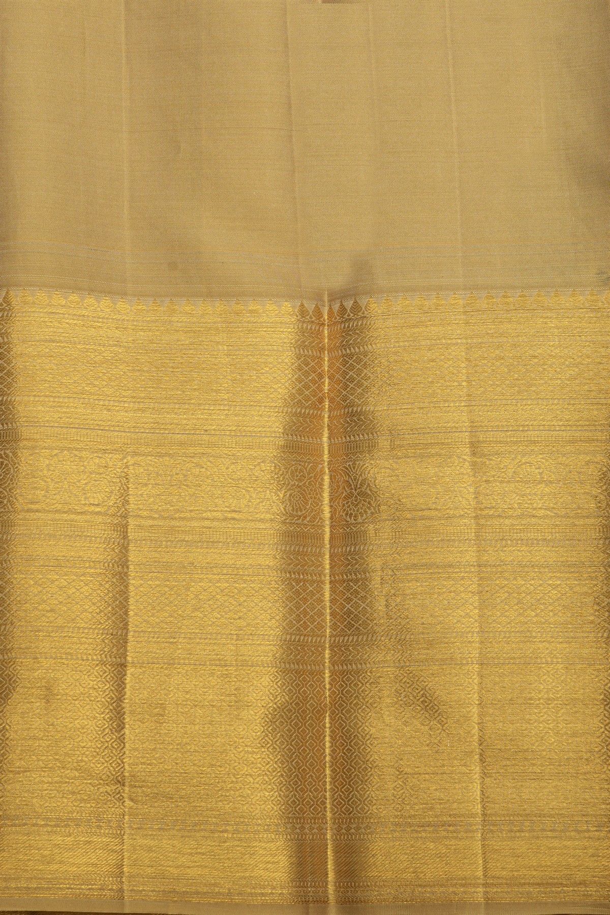 Kancheepuram Silk Cream Saree