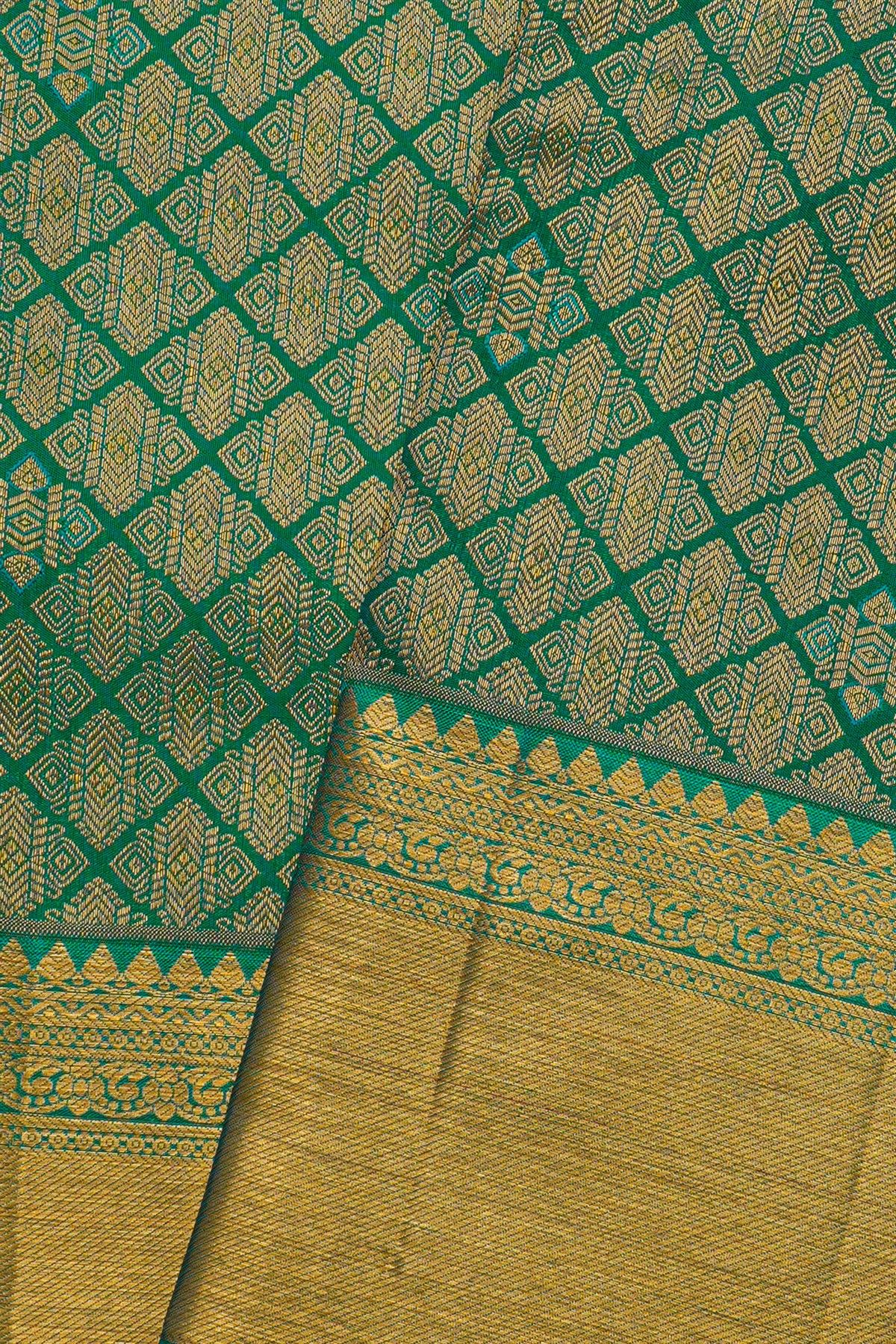 Kancheepuram Silk Green Saree