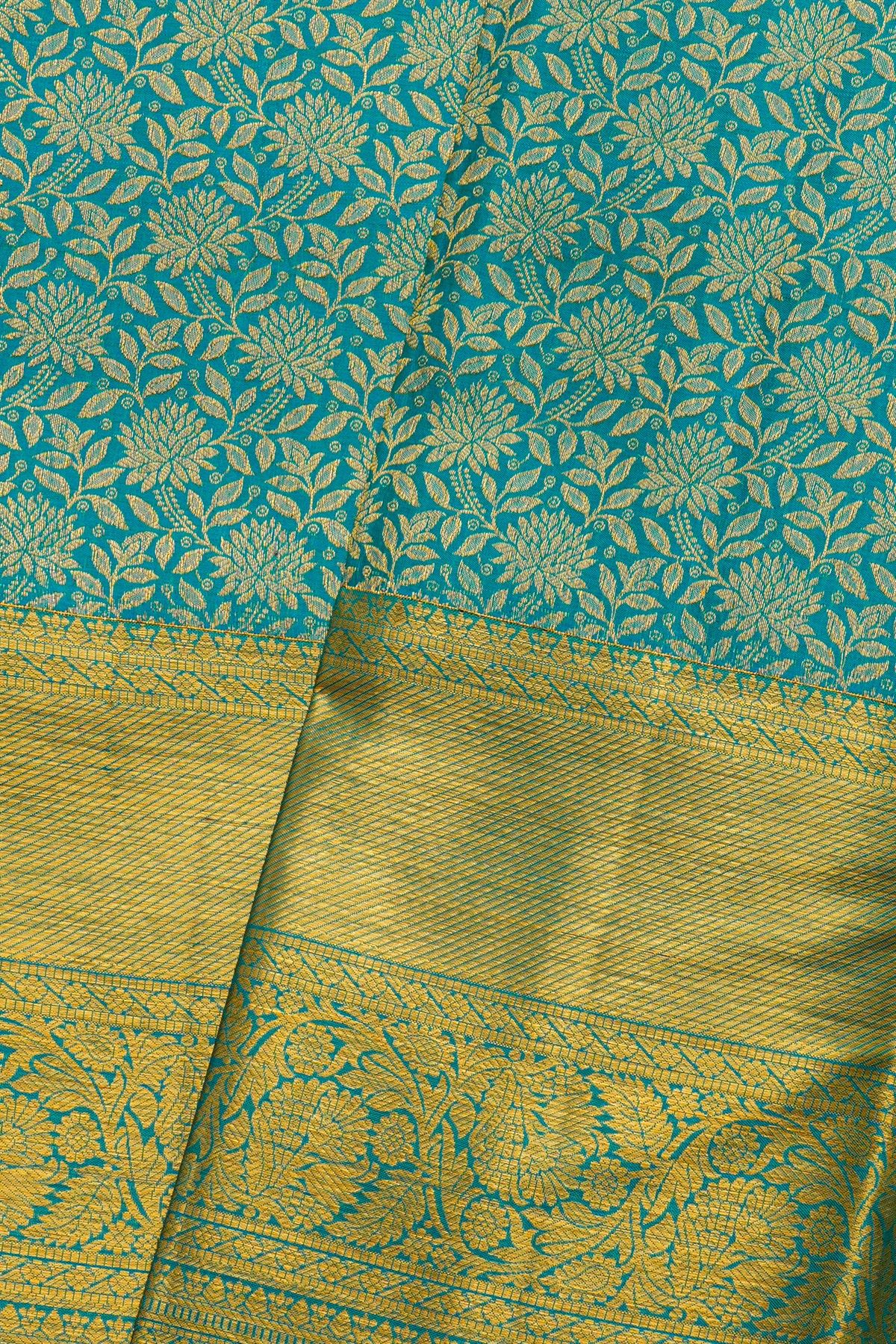 Kancheepuram Silk Blue Saree
