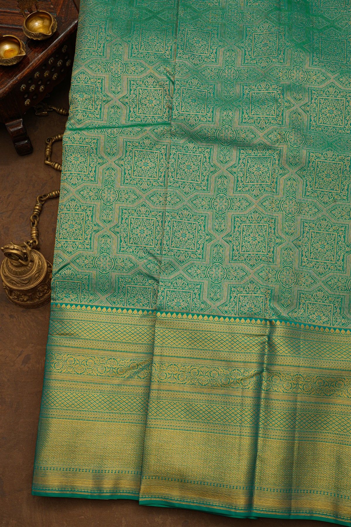 Kancheepuram Silk Green Saree