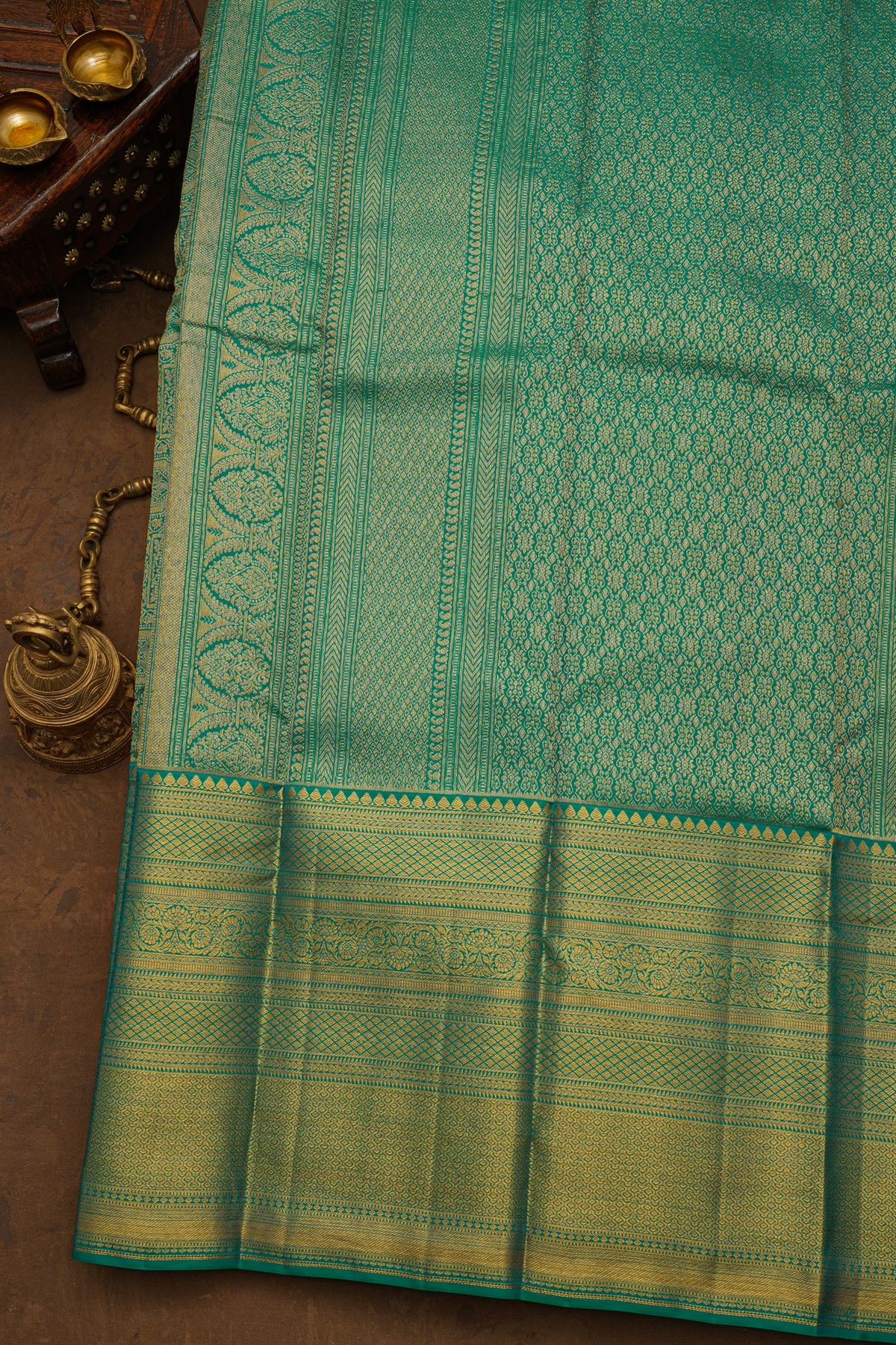 Kancheepuram Silk Green Saree