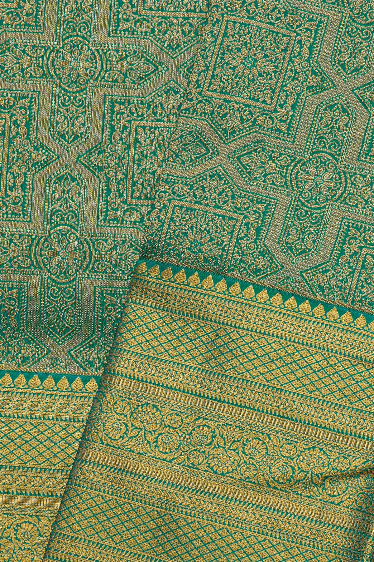 Kancheepuram Silk Green Saree