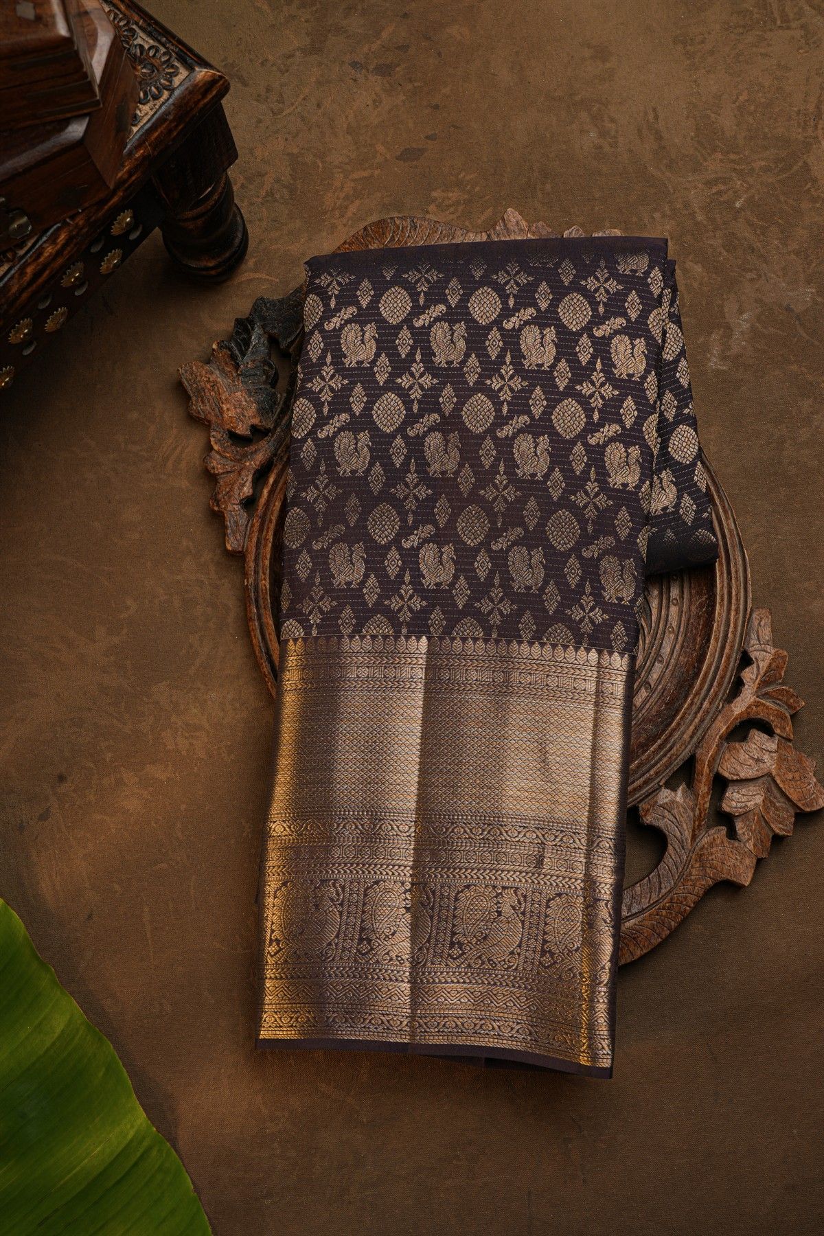 Kancheepuram Silk Black Saree