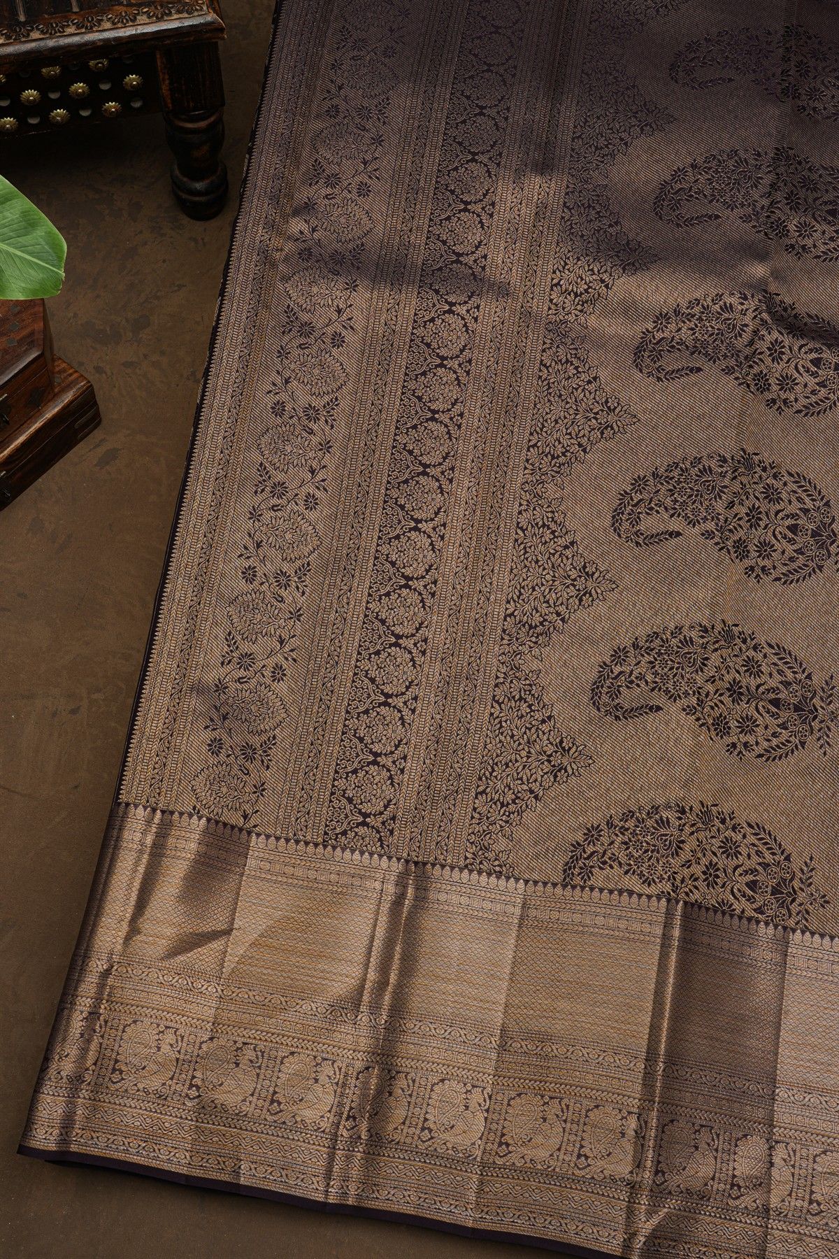 Kancheepuram Silk Black Saree