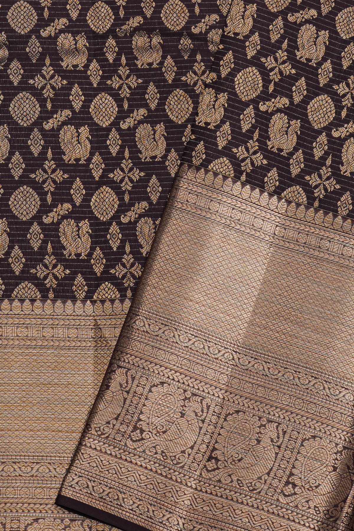 Kancheepuram Silk Black Saree