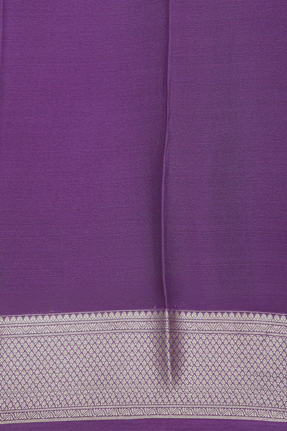 Mysore Crepe Pink Saree