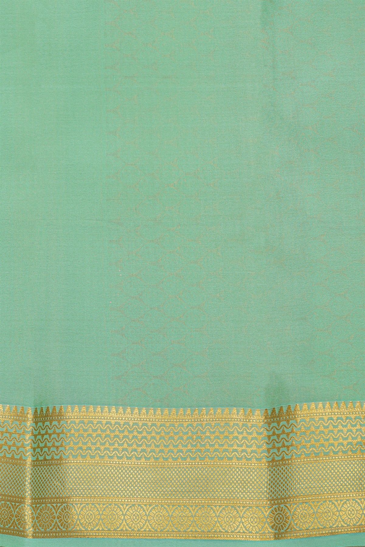 Mysore Crepe Sea Green Saree