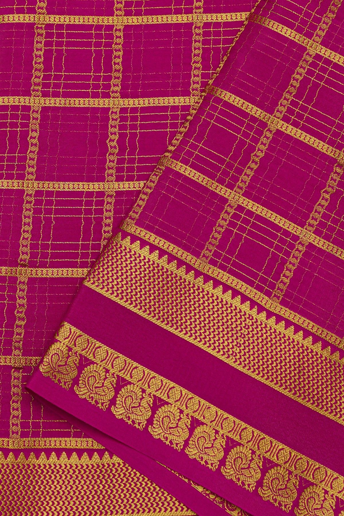 Mysore Crepe Multi-Colour Saree