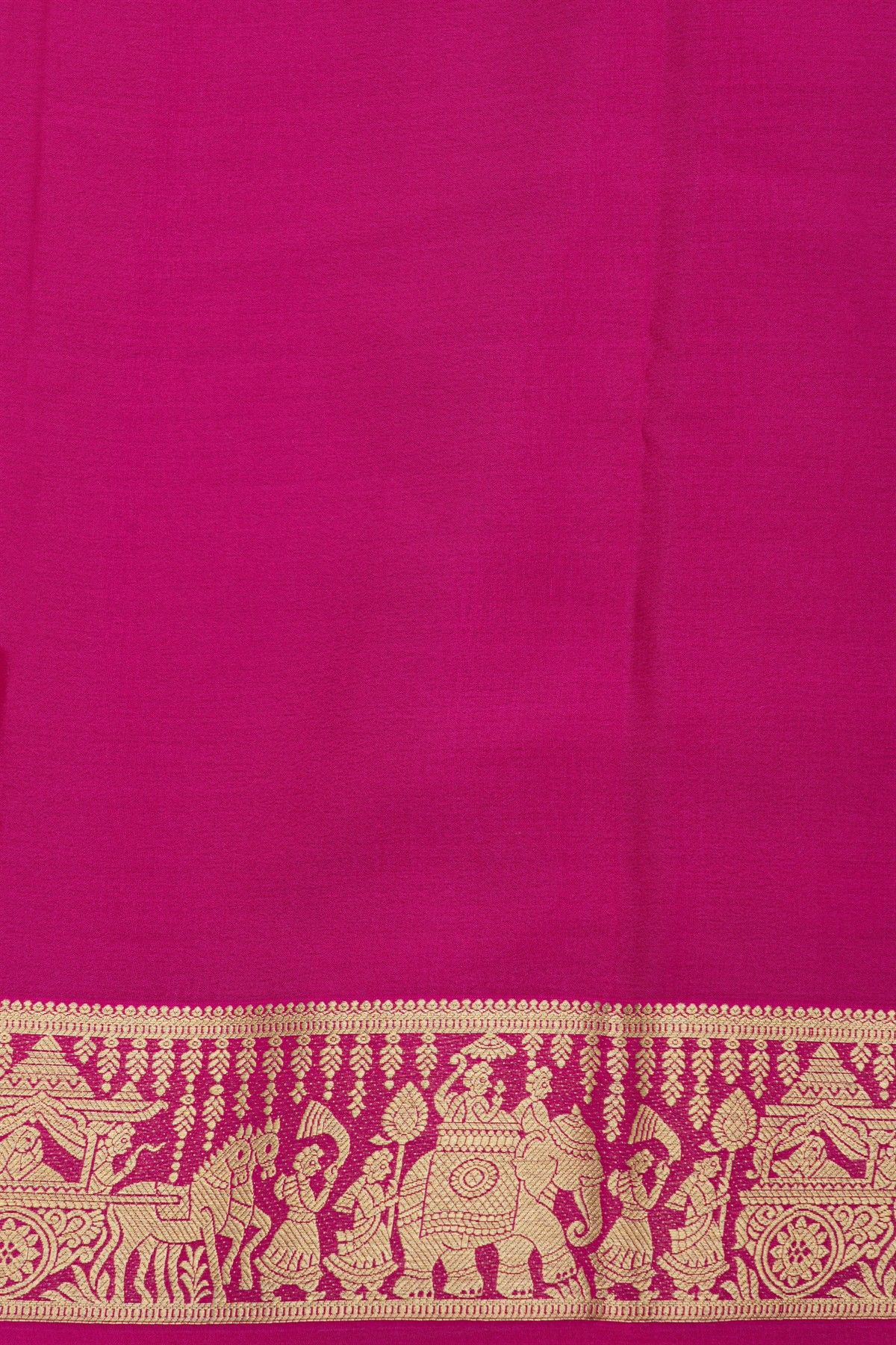 Mysore Crepe Navy Blue Saree