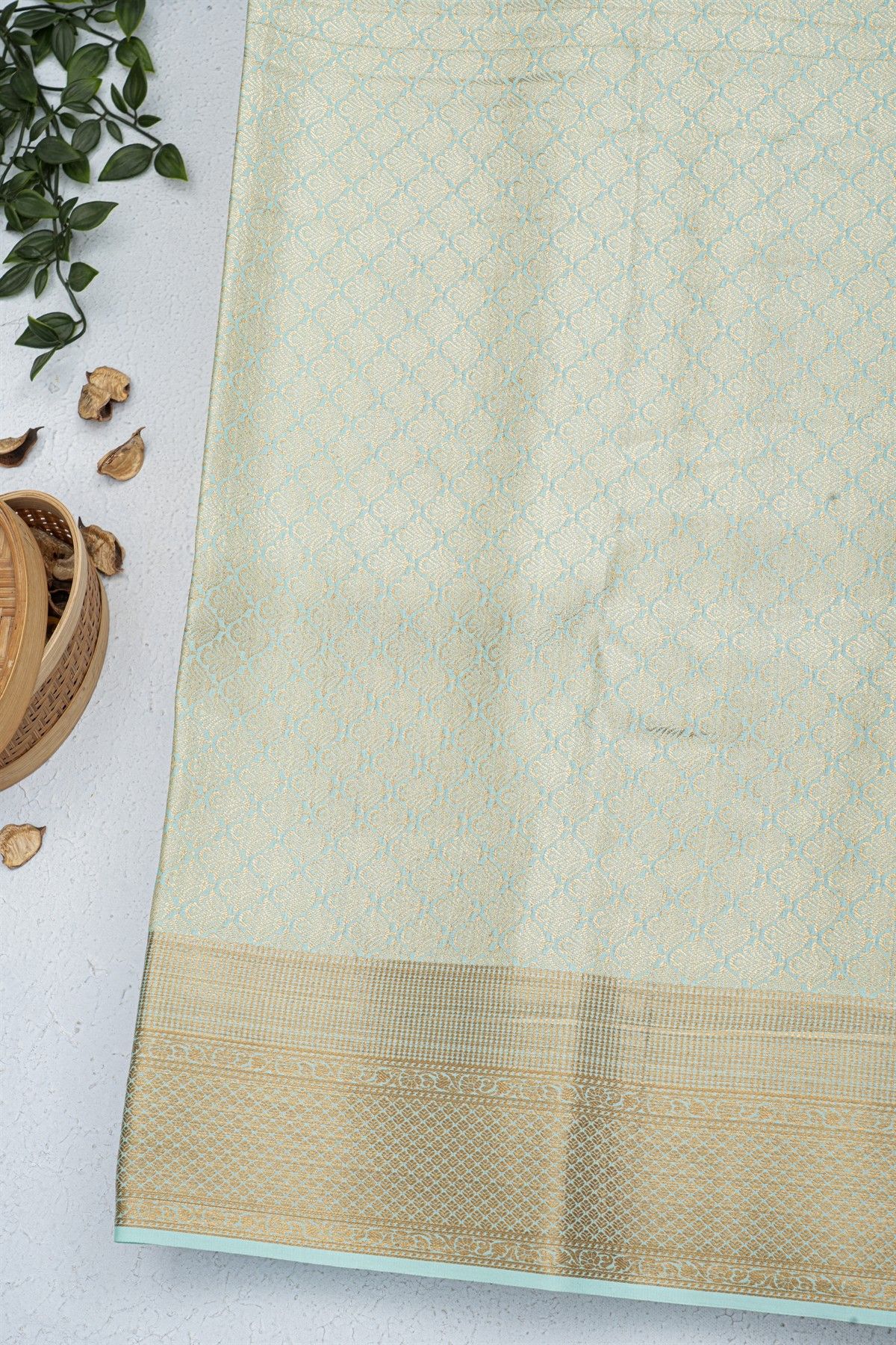 Mysore Crepe Black Saree