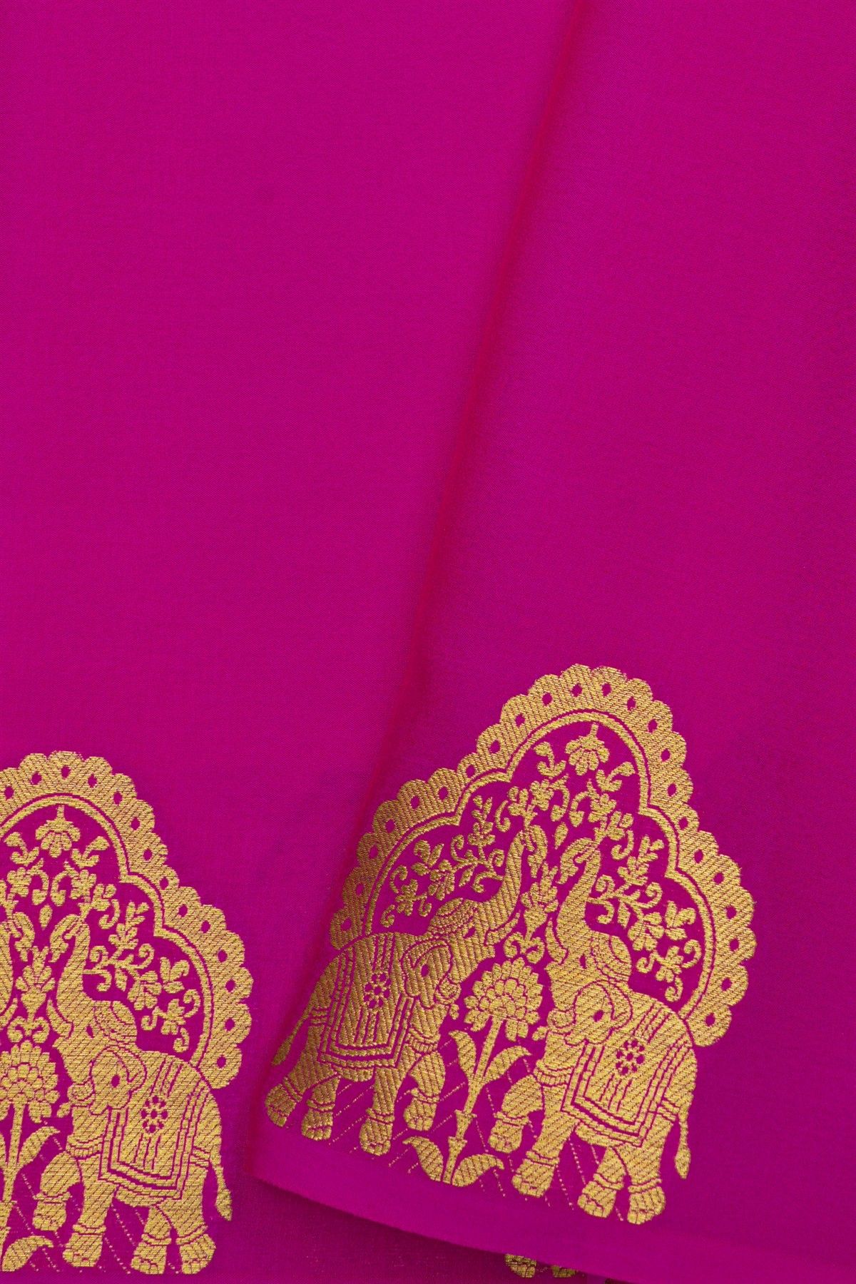 Mysore Crepe Magenta Saree