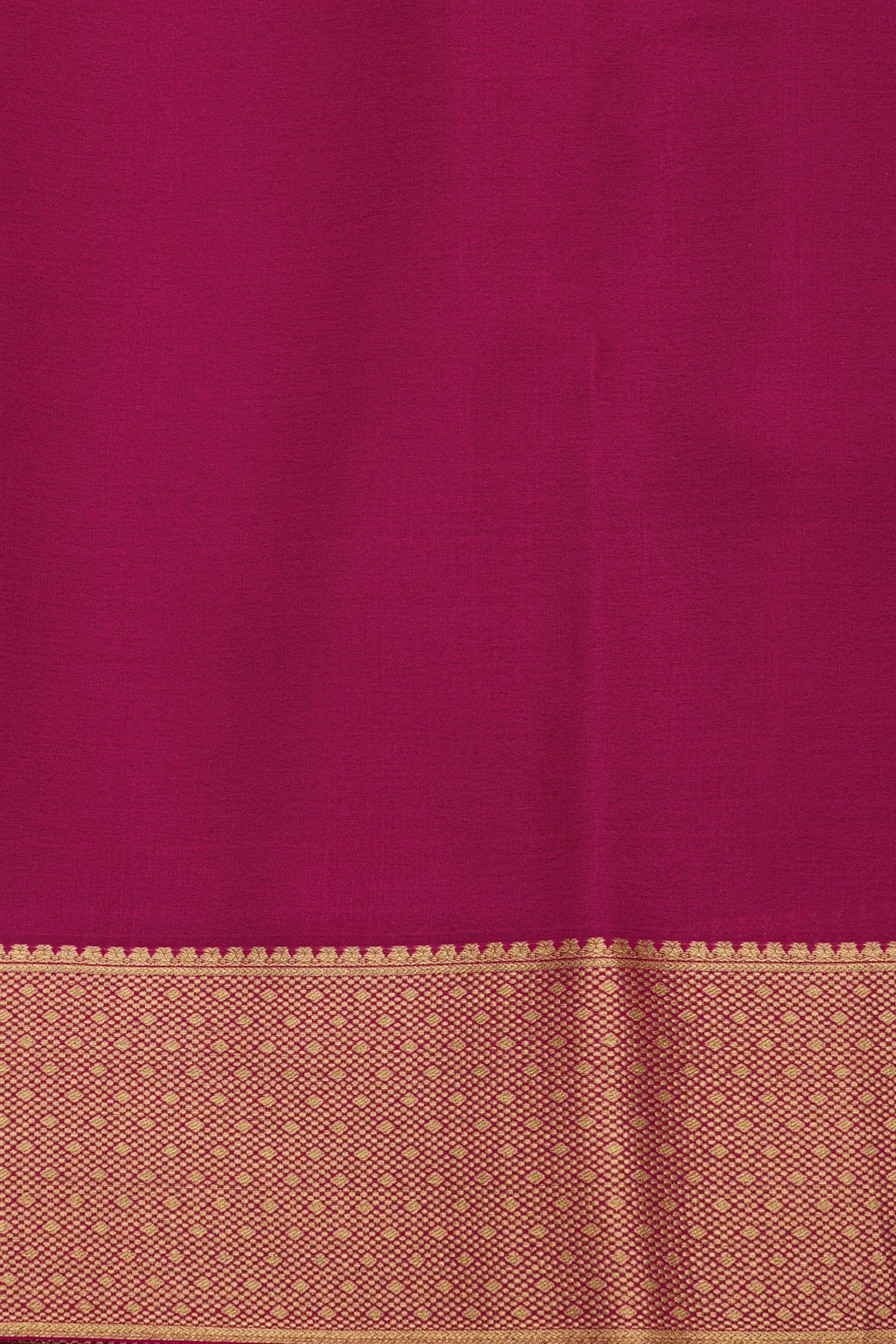 Mysore Crepe Mehendi Green Saree