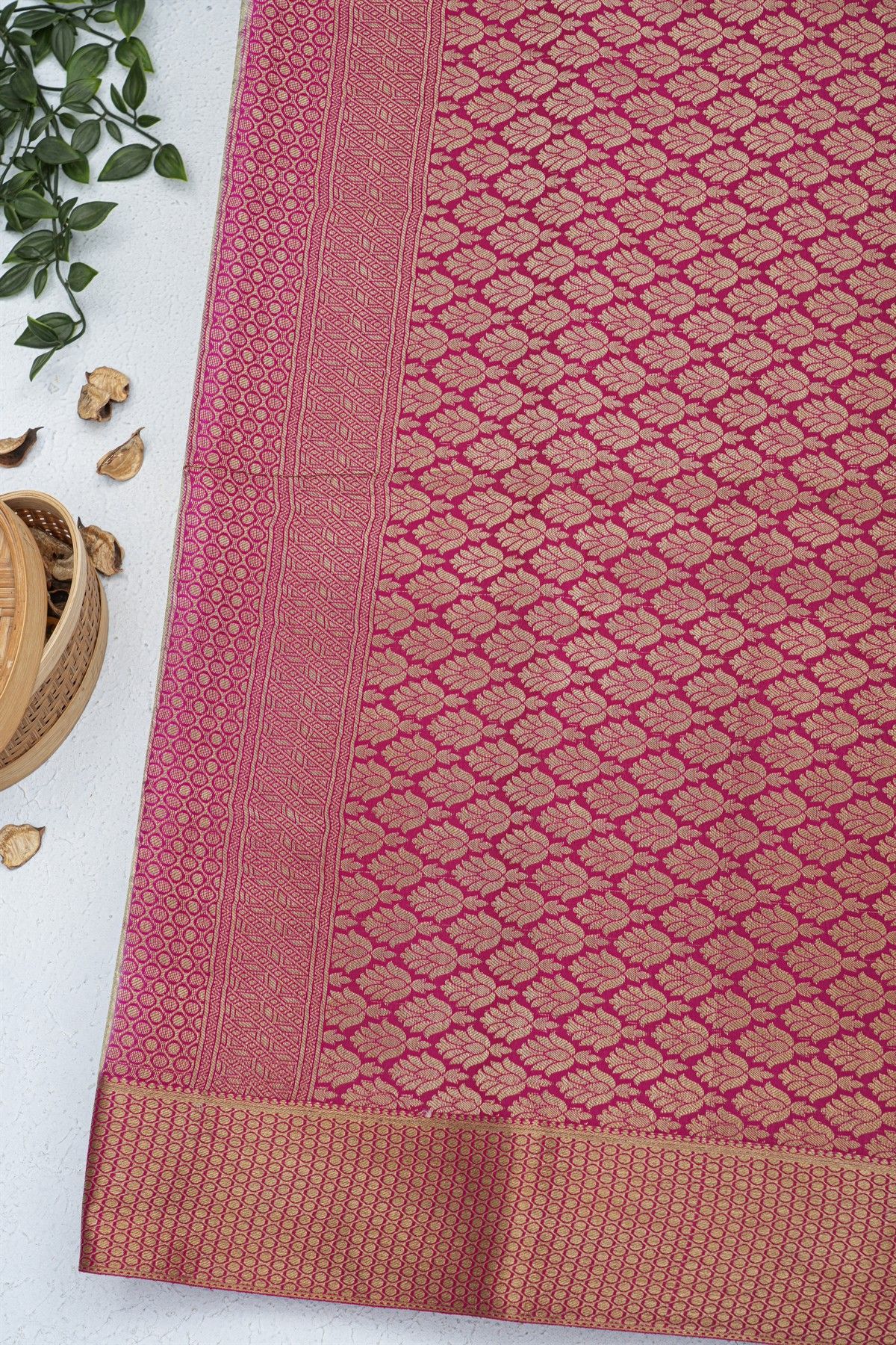 Mysore Crepe Off White Saree