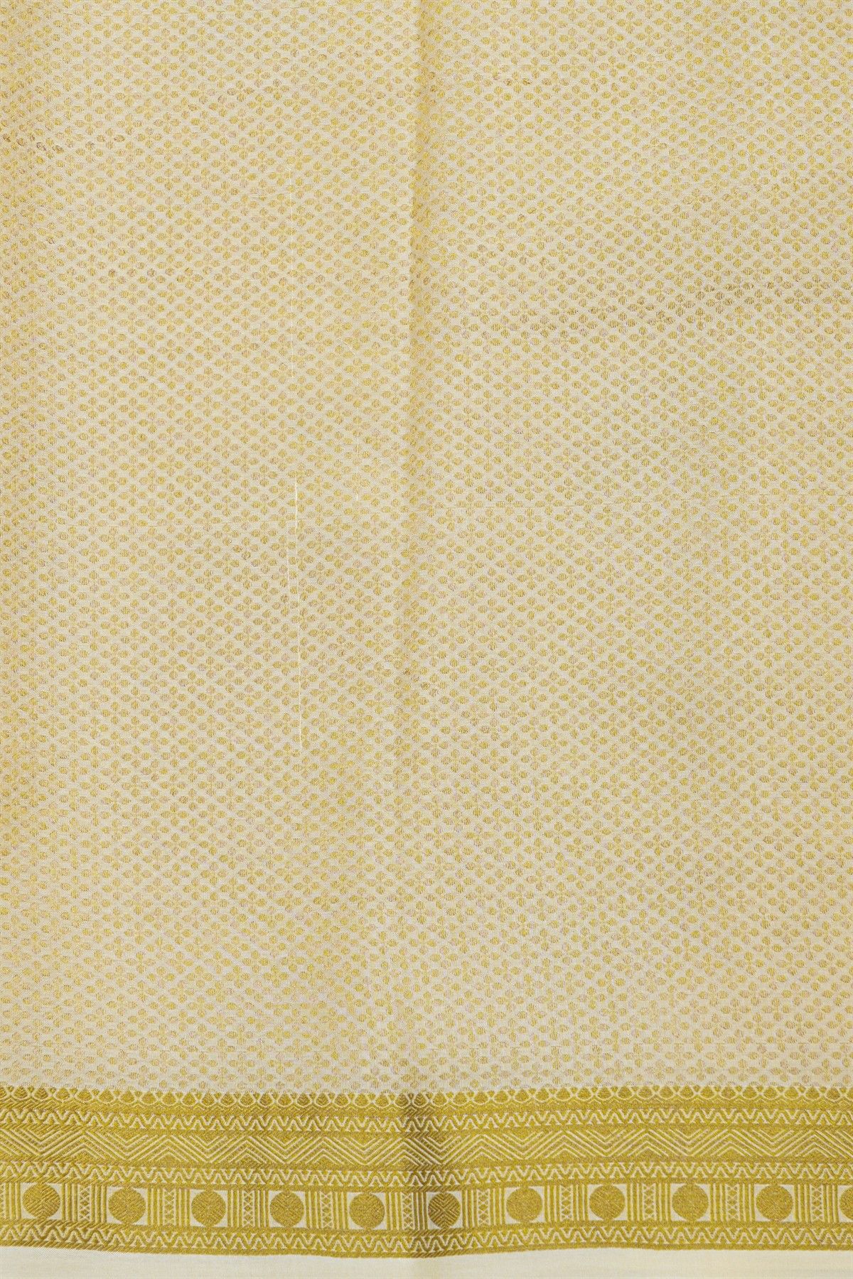 Mysore Crepe Cream Saree