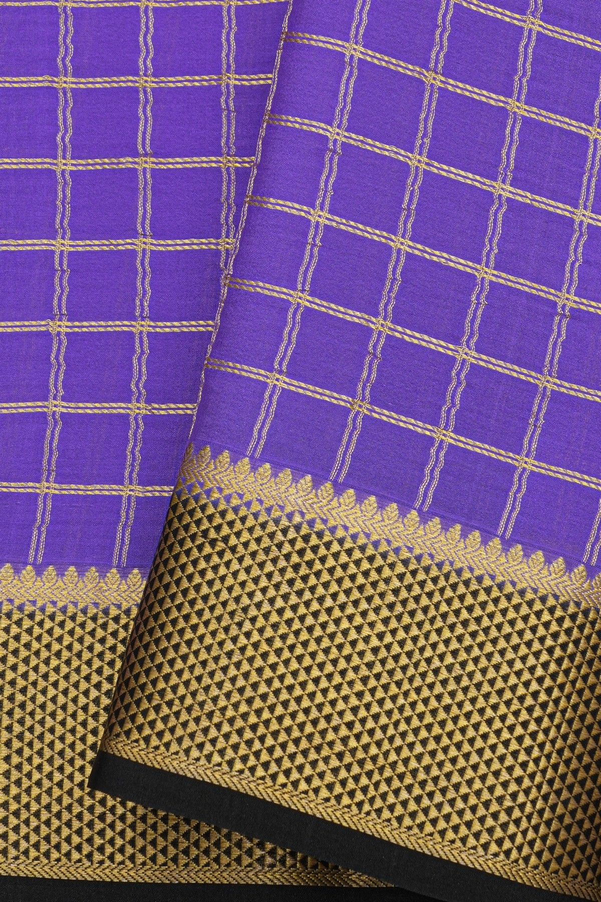 Mysore Crepe Lavender Saree