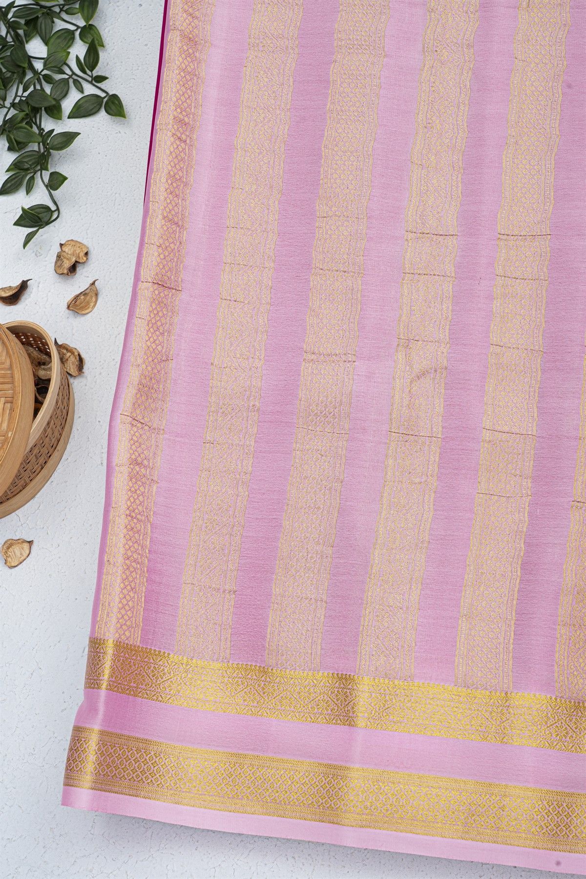 Mysore Crepe Magenta Saree