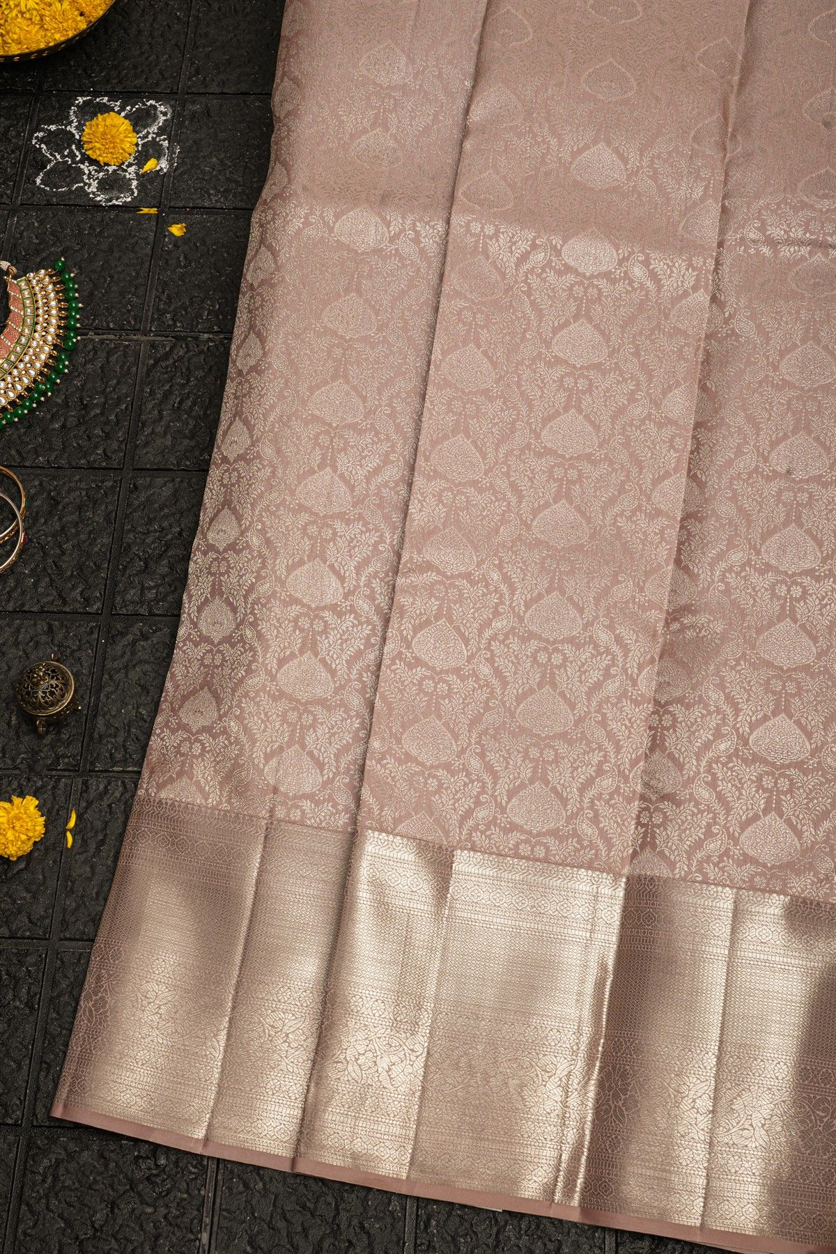 Kancheepuram Silk Mauve Saree