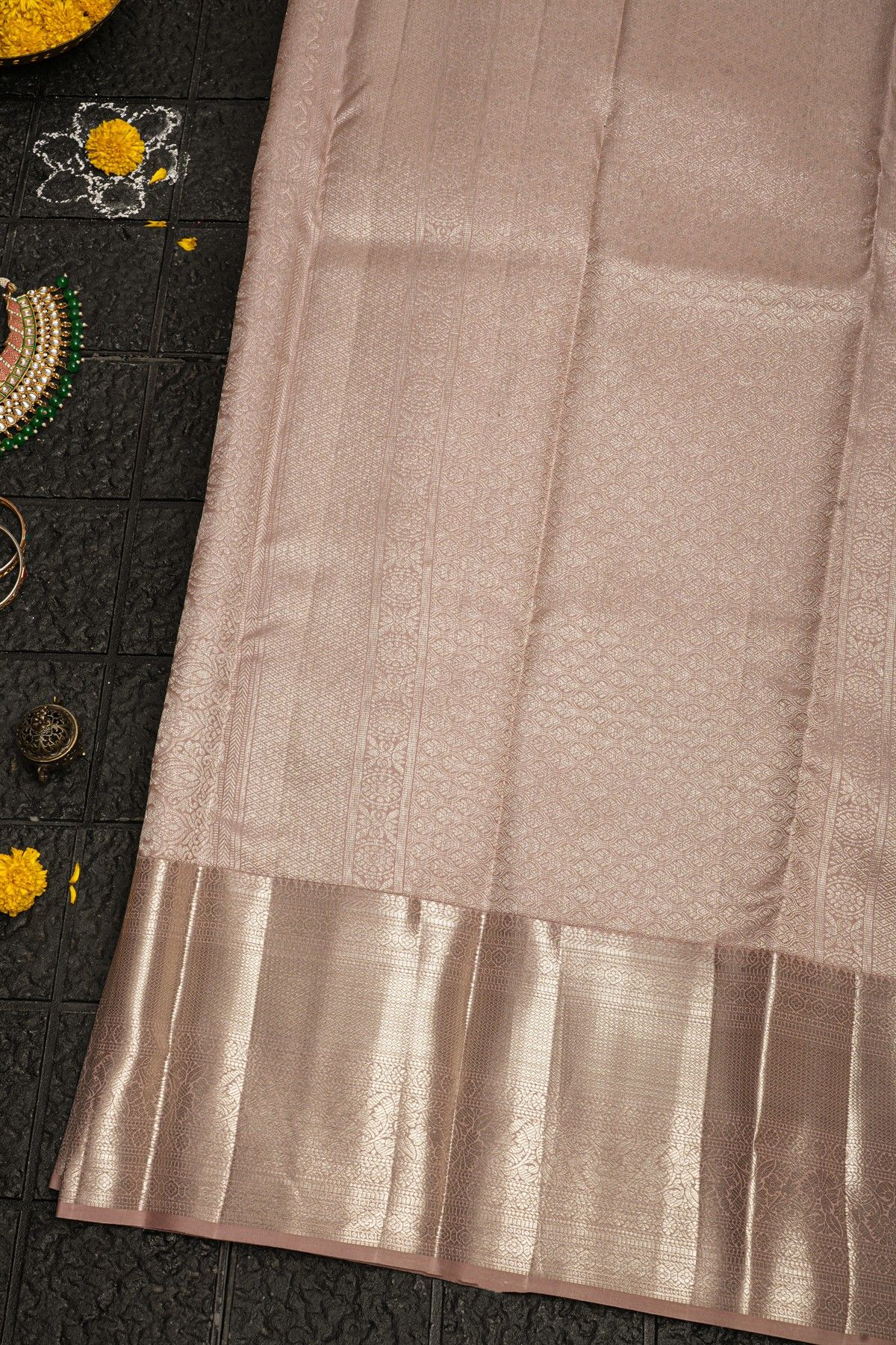 Kancheepuram Silk Mauve Saree