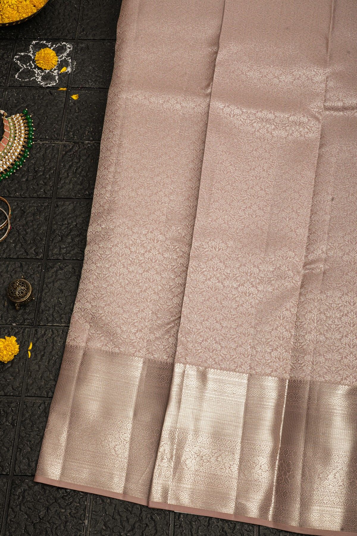 Kancheepuram Silk Mauve Saree