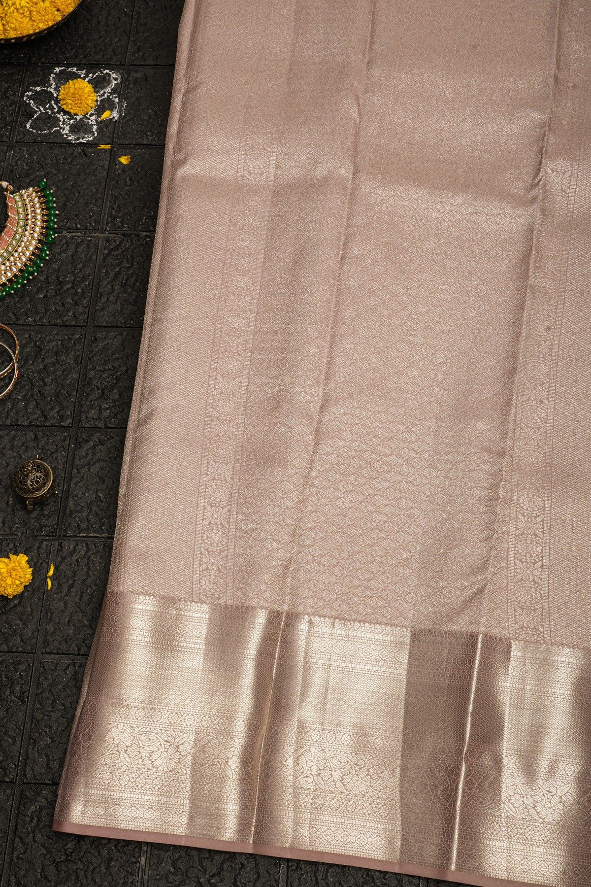Kancheepuram Silk Mauve Saree