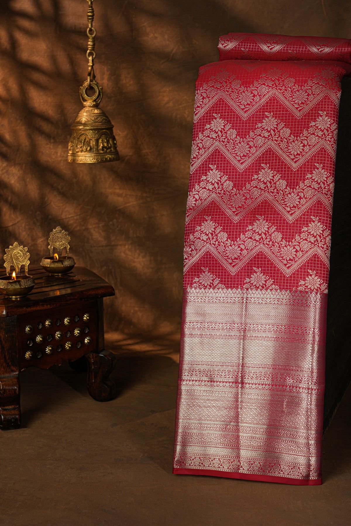 Kancheepuram Silk Red Saree
