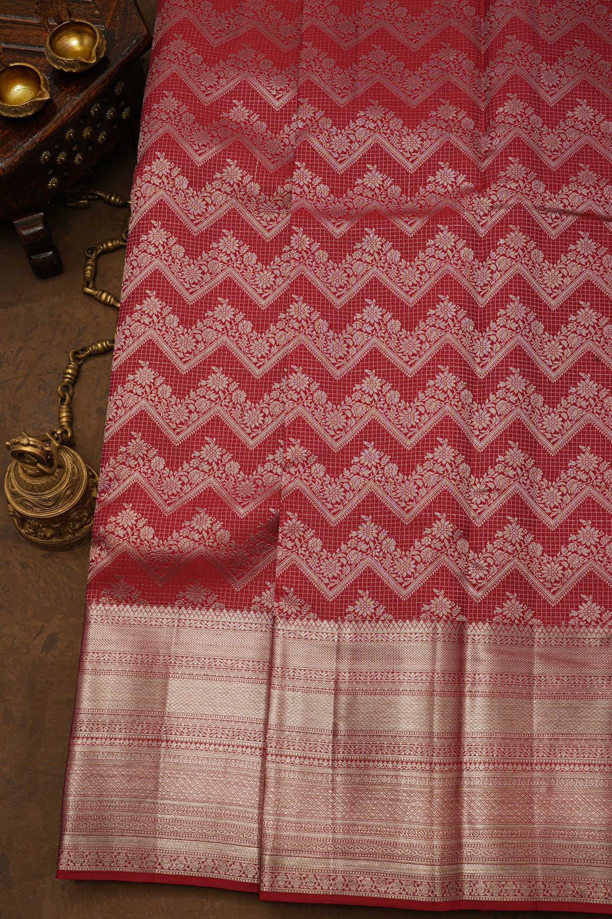Kancheepuram Silk Red Saree