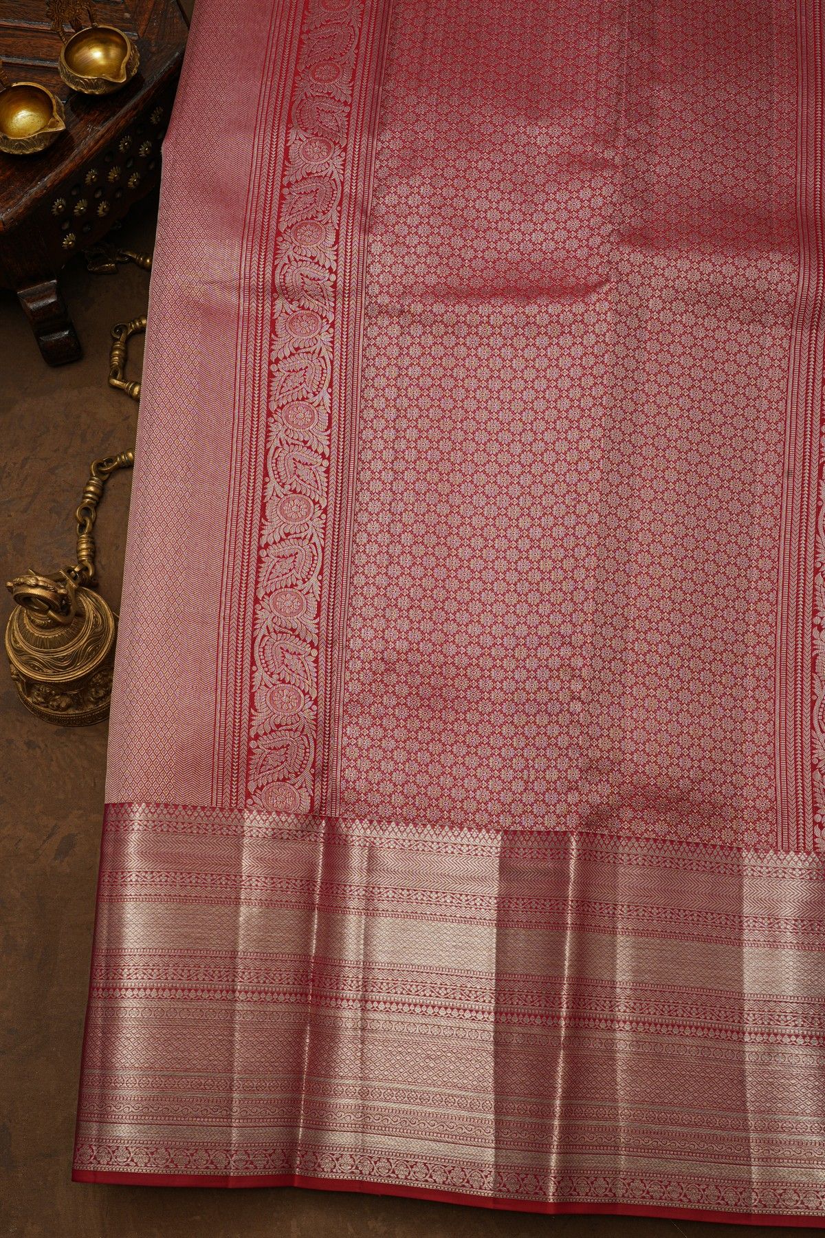 Kancheepuram Silk Red Saree