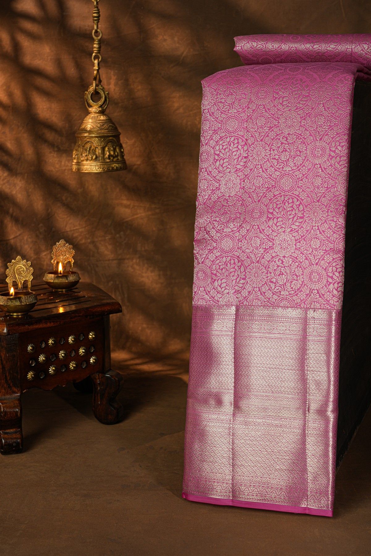 Kancheepuram Silk Pink Saree