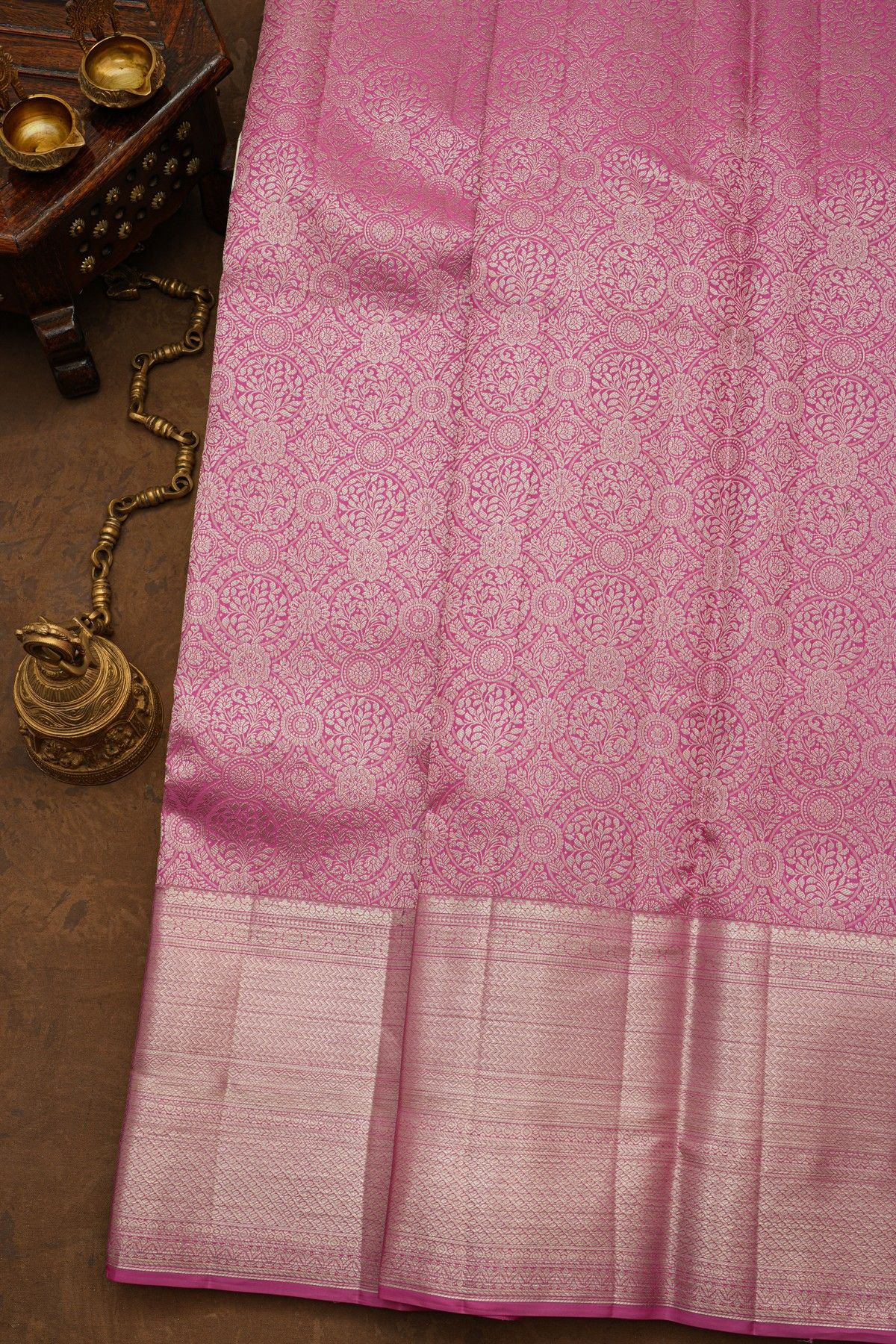Kancheepuram Silk Pink Saree