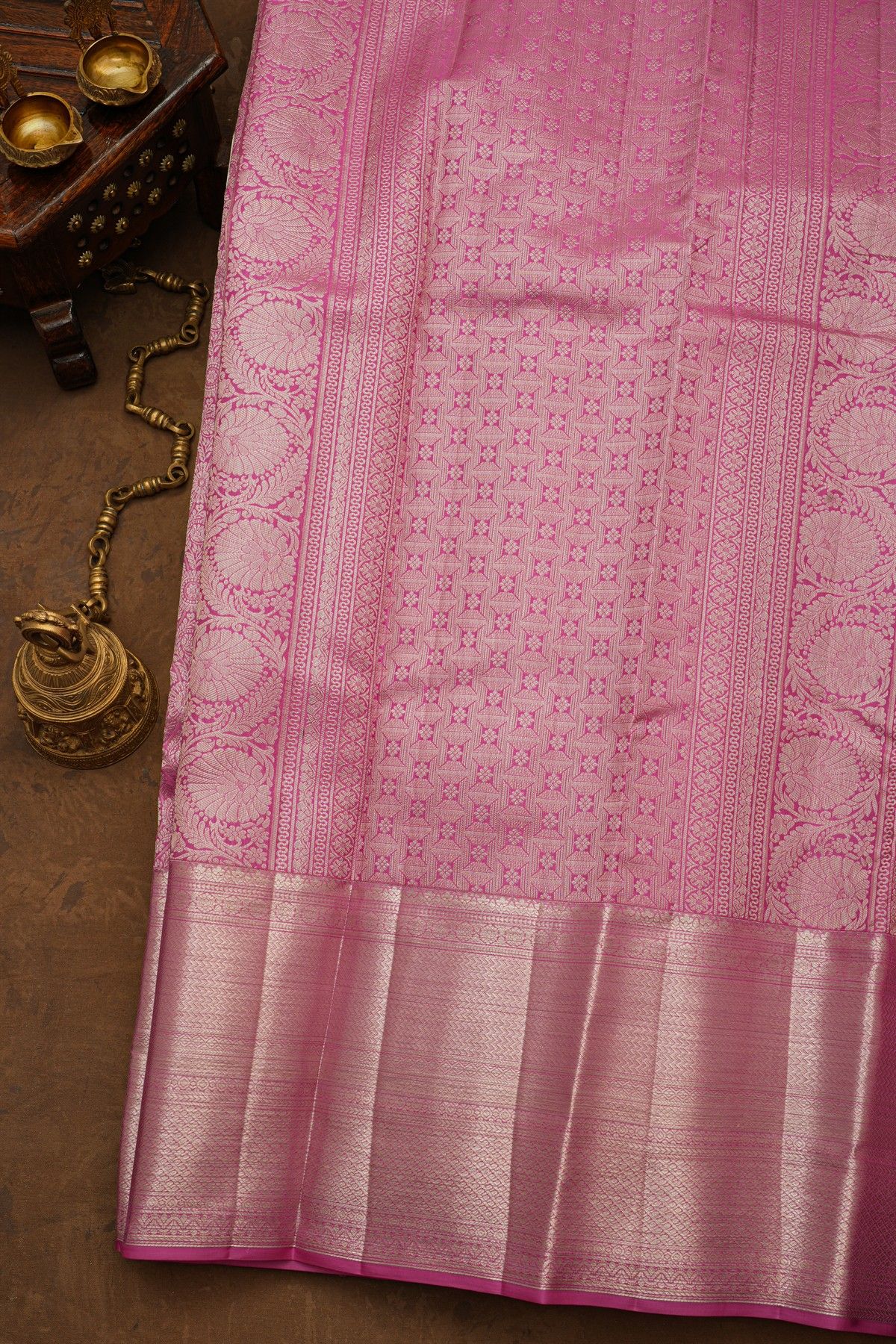 Kancheepuram Silk Pink Saree