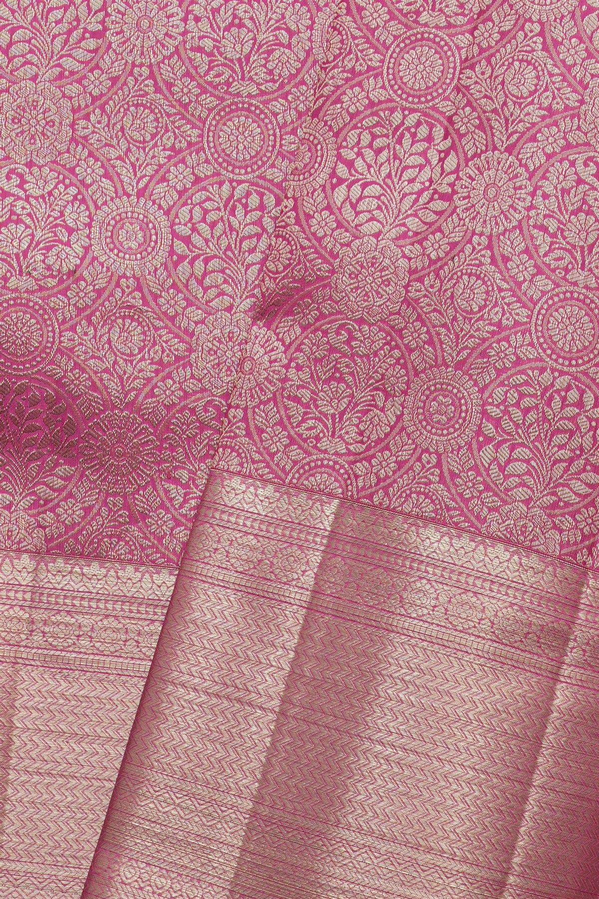 Kancheepuram Silk Pink Saree