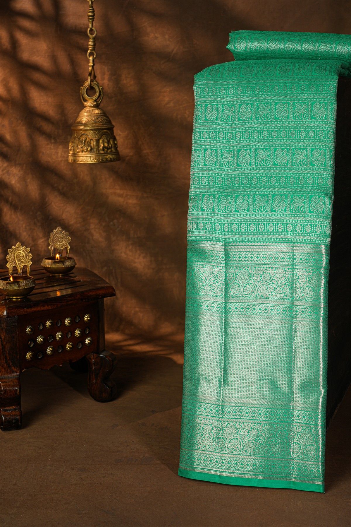 Kancheepuram Silk Sea Green Saree