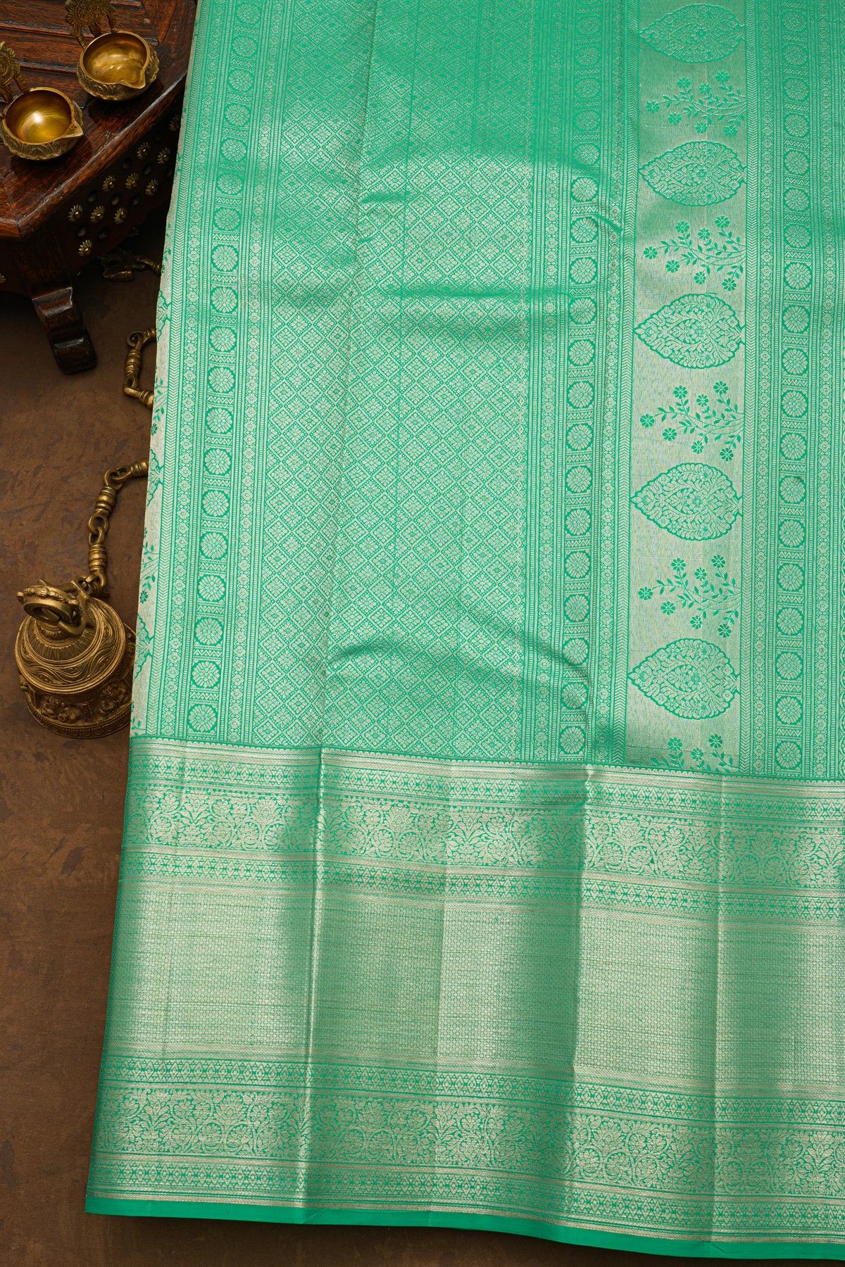Kancheepuram Silk Sea Green Saree