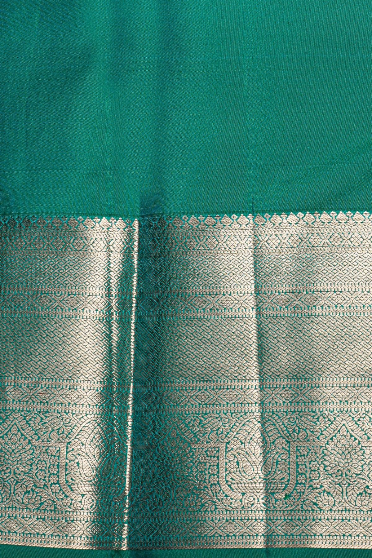 Kancheepuram Silk Rama Green Saree