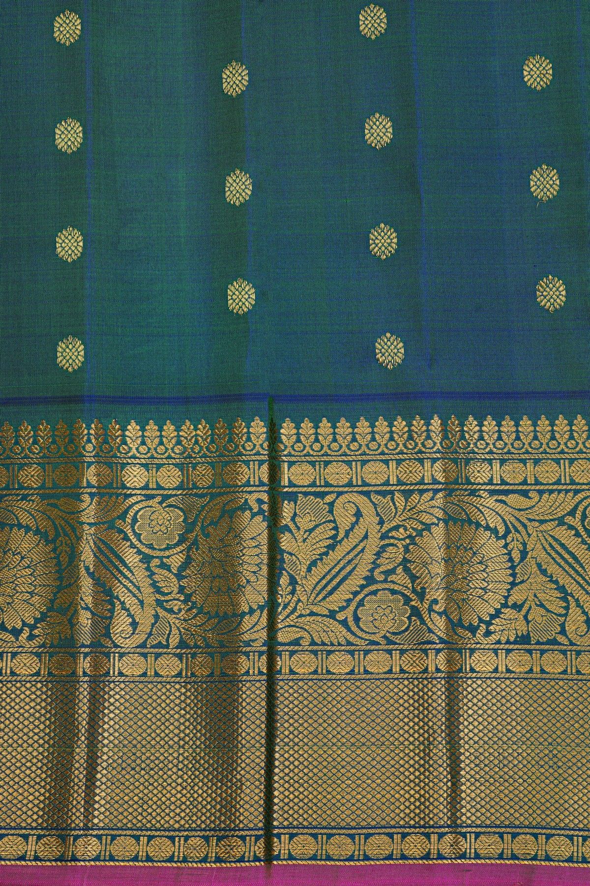 Gadwal Silk Green Saree