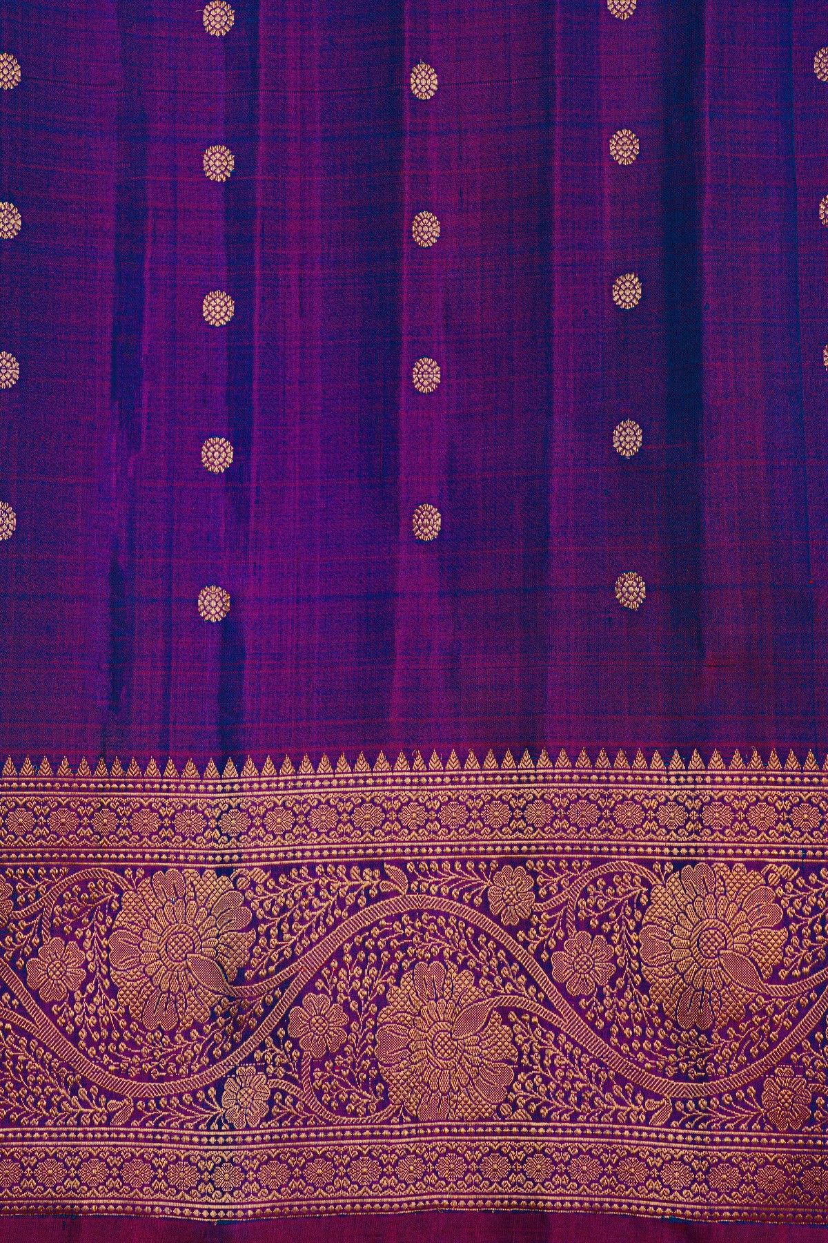 Gadwal Silk Blue Saree