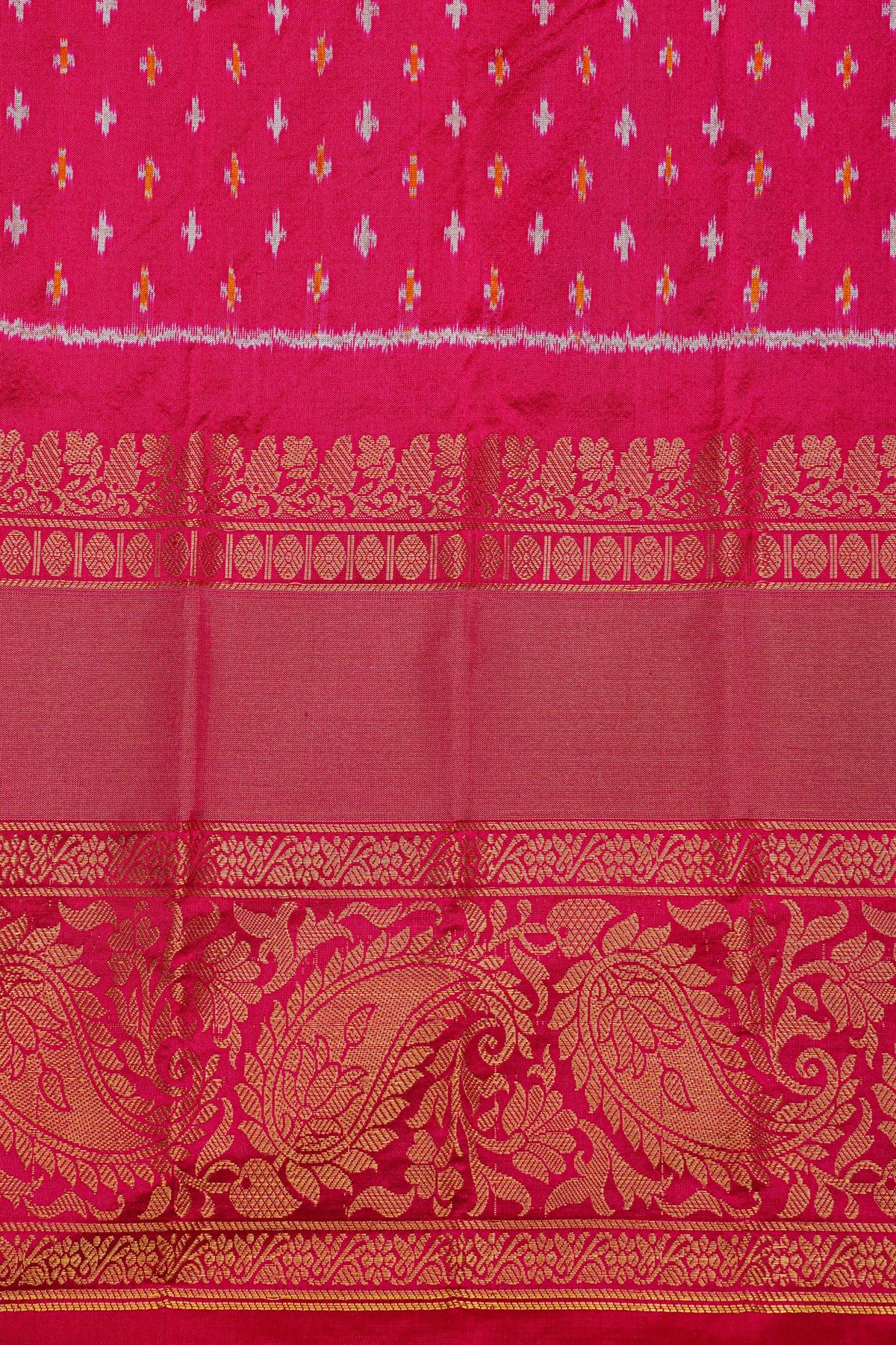 Gadwal Silk Sky Blue Saree