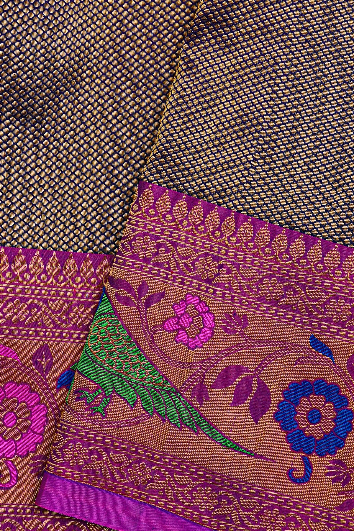 Gadwal Silk Dual Colour Saree