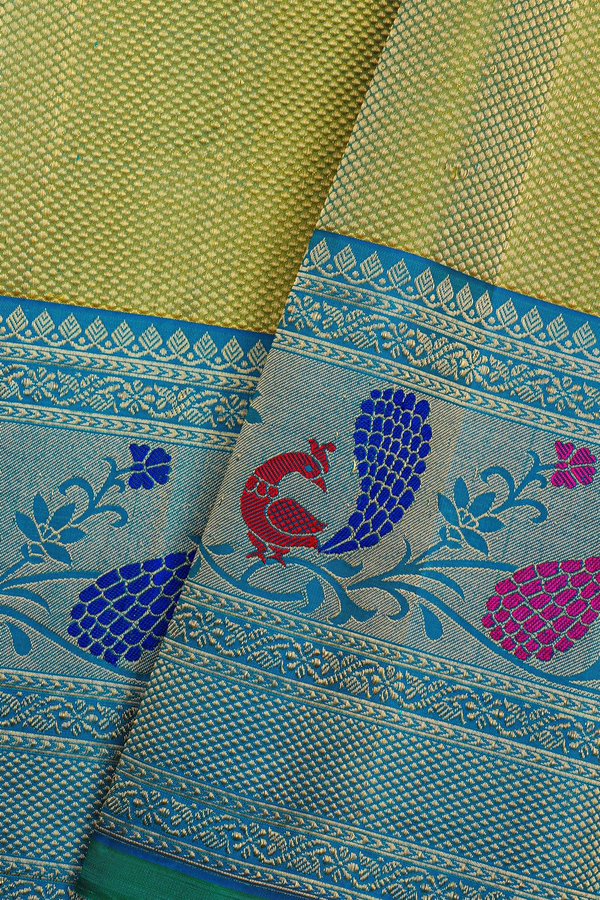 Gadwal Silk Dual Colour Saree