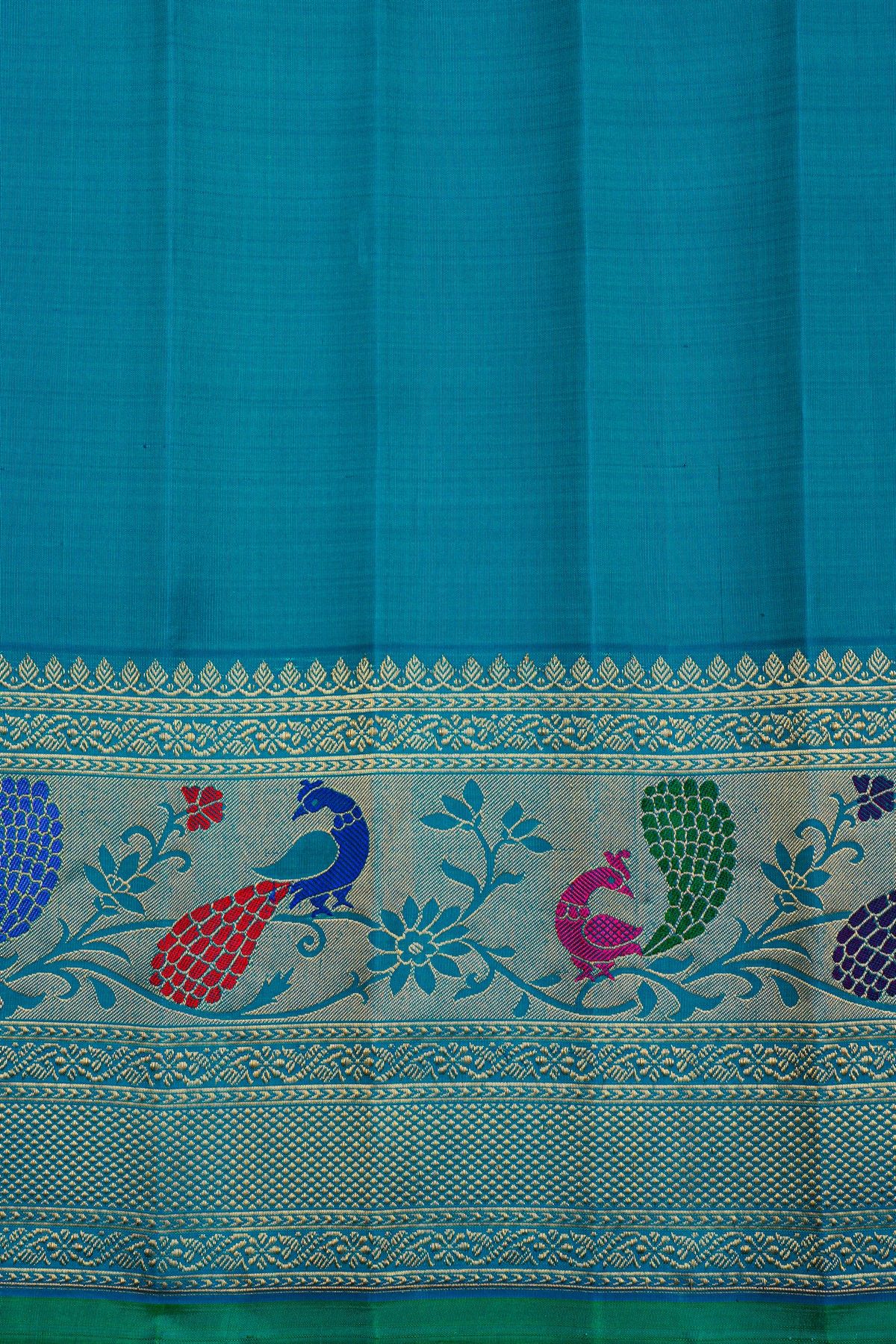 Gadwal Silk Dual Colour Saree
