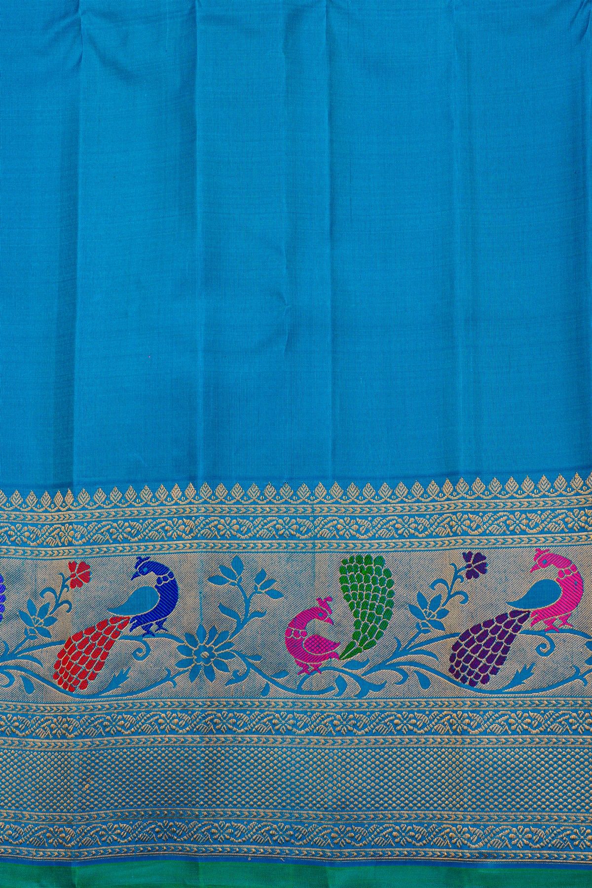 Gadwal Silk Blue Saree