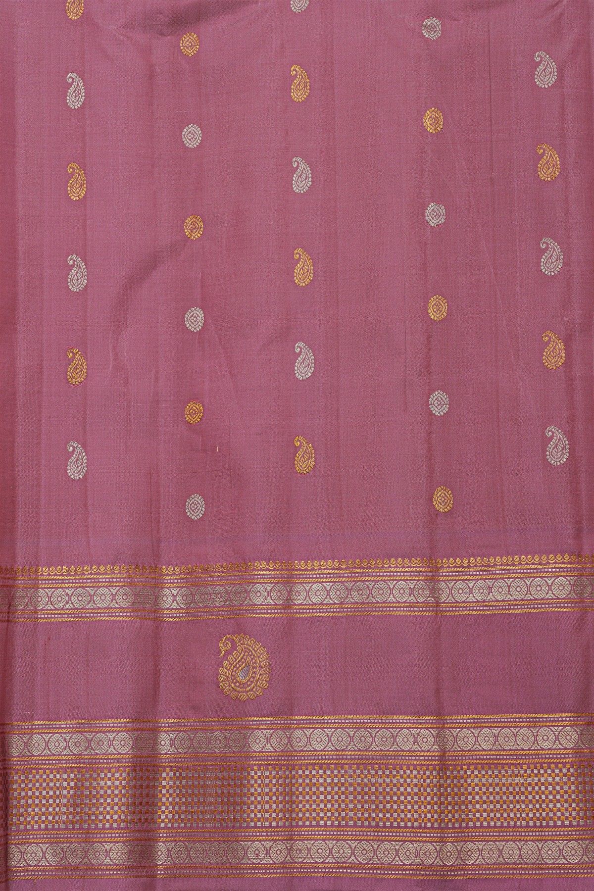 Gadwal Silk Pink Saree